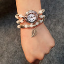 National Style Circular Small Dial Women Simple Vintage Bracelet Watch Quartz Watch