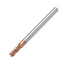Drillpro 4pcs 4/6/8/10mm Rough End Mill Cutter 4 Flutes HRC55 AlTiN Coating Milling Cutter