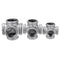 1/2" 3/4" 1" 5 Way Pipe Fitting Malleable Iron Galvanized Outlet Cross Female Tube Connector