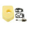 Lawn Mower Carburetor Diaphragm Gasket Spark Plug For Briggs Stratton 495770 992300 698369