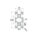 Machifit 600mm Length 2040 T-Slot Aluminum Profiles Extrusion Frame For CNC