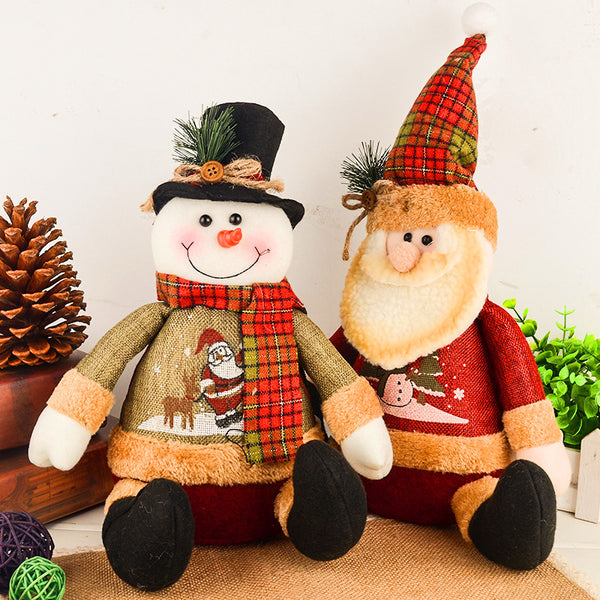Christmas Decorations Artificial Reindeer Doll Flannel Christmas Gifts Toys Christmas Decorations