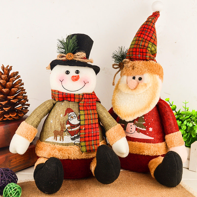 Christmas Decorations Artificial Reindeer Doll Flannel Christmas Gifts Toys Christmas Decorations