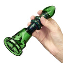 Green Borosilicate Glass Water Pipes Herb Tube Portable