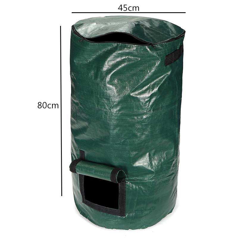 80L Organic Compost Bag Kitchen Garden Organic Waste Bins Storage Disposal Composter