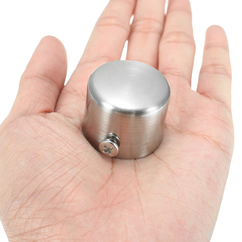 28mm Stainless Steel Window Curtain Rod Pole Finials End Cap