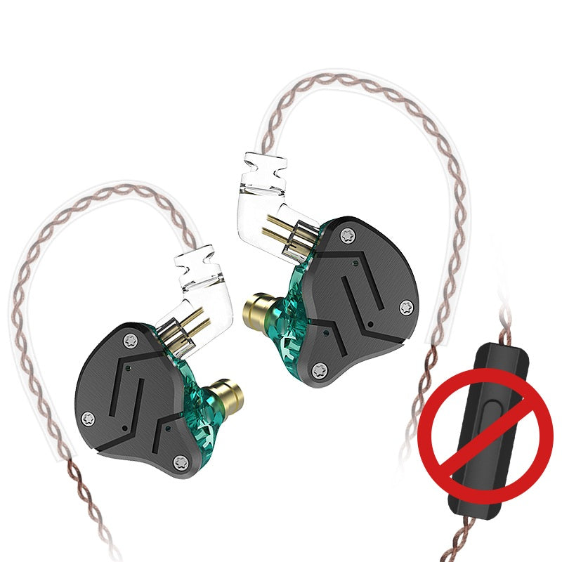 KZ ZSN HiFi Dynamic Balanced Armature Driver Hybrid Earphone Noise Cancelling 3.5mm Wire Headphone