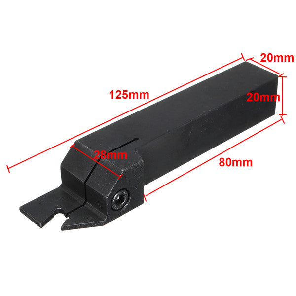 ZQ2020R 20mm Parting Off Turning Tool Holder With 10pcs SP300 3MM Carbide Inserts