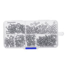 Suleve M2.5SH2 250Pcs M2.5 Hex Socket Flat Head Screw 304 Stainless Steel Allen Bolt Assortment