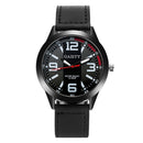 GAIETY G002 Fashionable Black Case Men Wrist Watch Business Style Quartz Watch