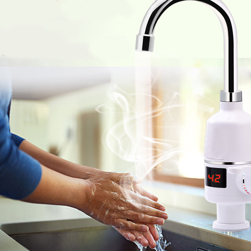 Digital Display Electric Hot Faucet Tap Under The Water With Leakage Protection