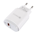 Bakeey 2.4A USB Type C Micro USB Fast Charging Charger Adapter EU Plug For iPhone X XS HUAWEI P30 XIAOMI MI8 MI9 Oneplus 7 S10