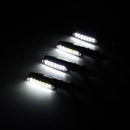 4pcs 15LED Flowing Turn Signal Lights Indicators White&Amber Blinker Motorcycle Universal
