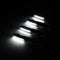 4pcs 15LED Flowing Turn Signal Lights Indicators White&Amber Blinker Motorcycle Universal