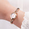 SKMEI 1408 Luxury Crystal Stainless Steel Elegant Fashion Women Wristwatch Quartz Watch
