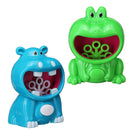Automatic Electric Bubble Blower Machine Frog Hippo Bath Music Kids Outdoor Toys