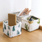 1 Piece Multi-function Cotton and Linen Desktop Storage Box Dressing Table Cosmetic Debris Sorting Box Desktop Organizer