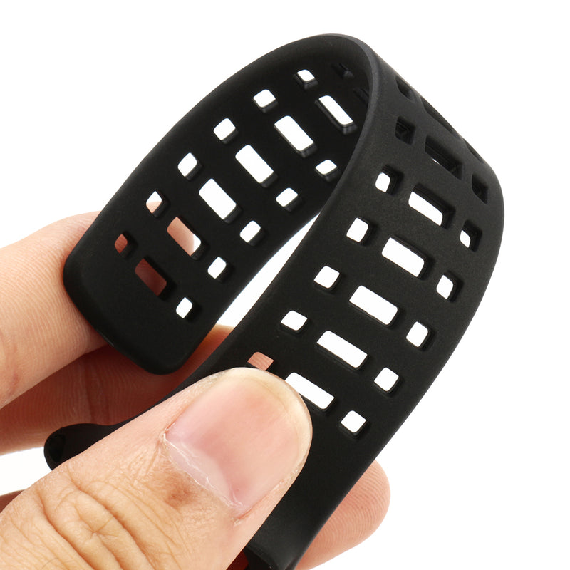 Replacement Black Rubber Watch Band Strap Armband for Suunto Ambit 3 Peak Ambit 2