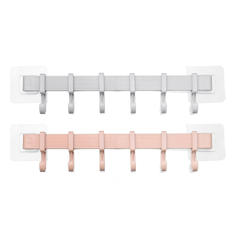 Bathroom Wall Door Hook No Trace Stickers Nail-Free Towel Hook Waterproof