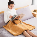 USB Electric Heated Blanket Shawl Heating Washable Winter Hand Knee Warm Home Office Heated Mat