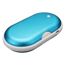5200mAh Portable Macarons Hand Pocket Warmer Double-Sided PTC Ceramic Heating Aluminum Alloy Mobile Power Bank Supply External Battery Charger