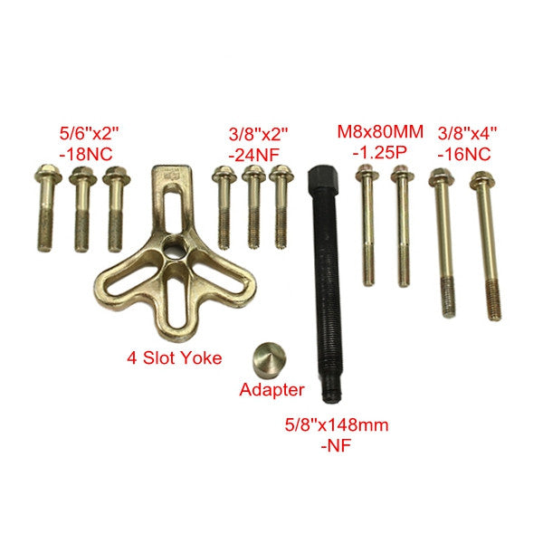 13pcs CR-V Car Steel Ring Wheel Removal Harmonic Balancer Puller Dedicated Auto Repair Set