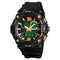 SKMEI 1529 5ATM Waterproof Luminous 3 Time Multi-Function Back Light Dual Display Men Watch Digital Watch