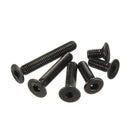Suleve M3CH4 100Pcs M3 Carbon Steel Countersunk Hex Socket Screw 6-20mm Flat Head Hex Screw Metric