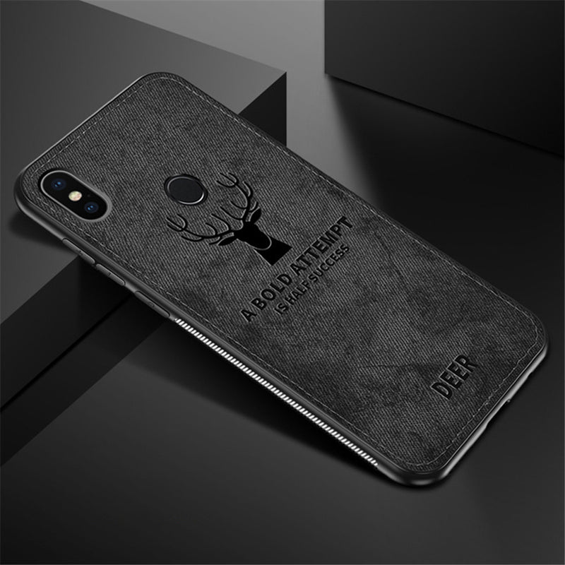 Bakeey Deer Pattern Shockproof Cloth Soft TPU Back Cover Protective Case for Xiaomi Mi 8 Mi8