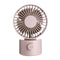 1.2W Mini USB Rechargeable Desktop Silent Fan 2 Modes Wind Speed Oscillating Cooling Fan