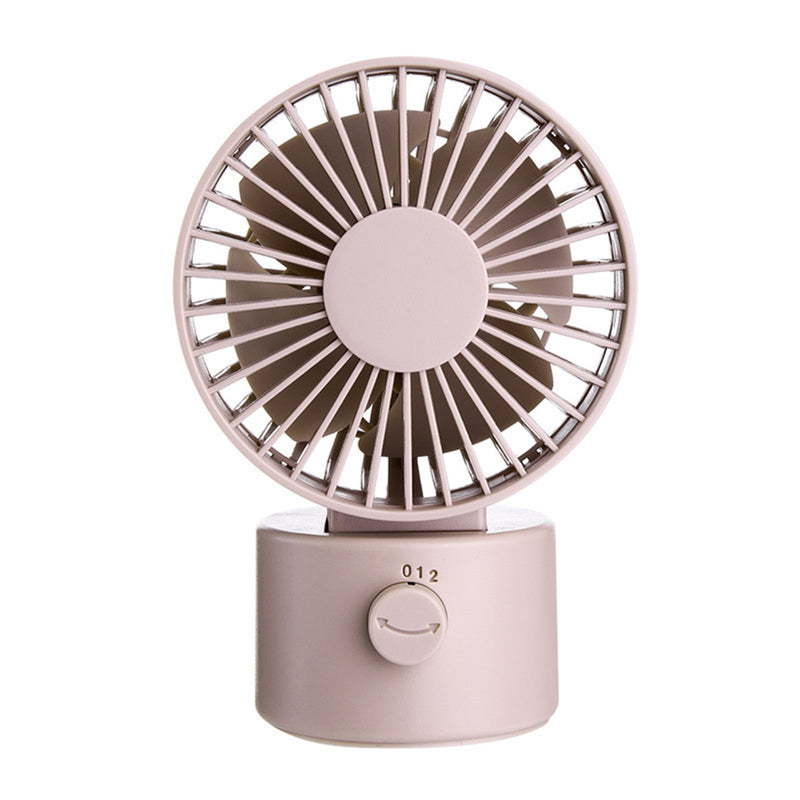 1.2W Mini USB Rechargeable Desktop Silent Fan 2 Modes Wind Speed Oscillating Cooling Fan