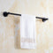 Black Hand Towel Rail Rack Hook Toilet Brush Paper Holder for Bathroom Accessories