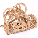Wooden Pen Holder Creative DIY Office Desktop Card Case Decoration Multifunctional Desktop Organizer Storage Box Holiday Gifts