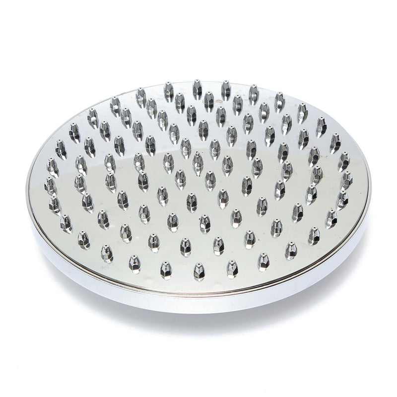360 Rotatable 8'' Round ABS Chrome Water Spray Rain Fall Bathroom Shower Head