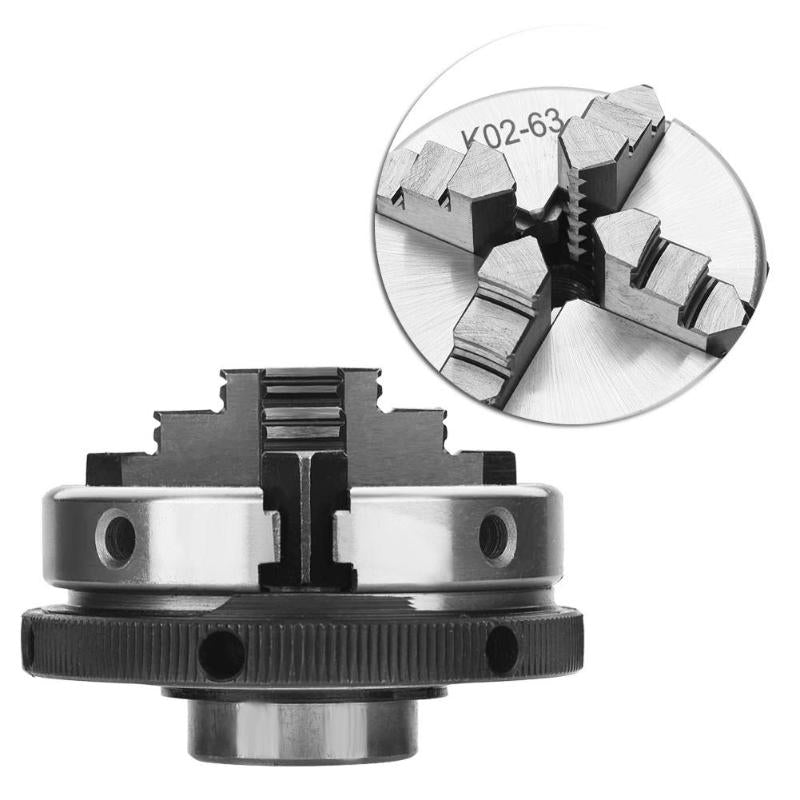 SANOU 3/4 Jaws Wood Lathe Chuck 50mm 63mm Manual Chuck Self-centering DIY Metal Wood Lathe Tools