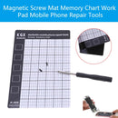 Universal 145x90mm Magnetic Screw Mat Phone Phone Screws Storage Mat Memory Chart Working Pad