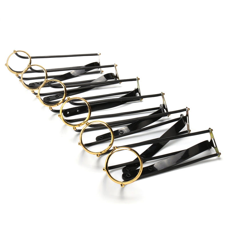 6Pcs/Set Standard Snooker Brass Empire Rail Billiard Table Solid Rail w/ Net Pockets Rails Mount Set