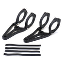 39mm-41mm Motorcycle Headlight Bracket Turn Signal Lights Holder Aluminum Black