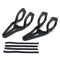 39mm-41mm Motorcycle Headlight Bracket Turn Signal Lights Holder Aluminum Black