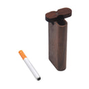 New Wooden Pipe Walnut Color Storage Pipes Two-In-One Set Box Natural Wood Holding Box with Ceramic One Smoking Hand Pipe Fittings