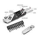 Mini Multifunction Adjustable Wrench Portable Screwdriver 13 Bits Stainless Steel Outdoor Home DIY Hand Tools