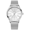 MINI FOCUS 0259L Casual Style Crystal Women Wrist Watch Stainless Steel Band Quartz Watch