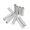 20Pcs/Set 12mm Stainless Steel Advertisement Nails Stone Wall Mount Glass Sign Standoff Bolt Pin Fixing Screw Kits for Artwork Sign Displaying