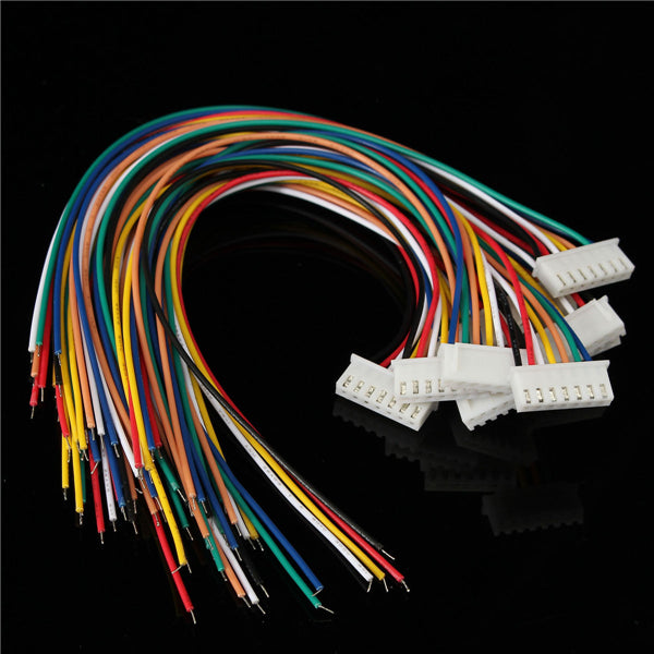 Excellway 6S1P 10pcs 6S1P Balance Charger Cable Wire Connector Male/Female Plug