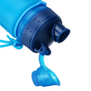 500ML Foldable Hydration Silicone Water Bottle Portable SoftKettle Bottle for Gym Running Hiking Biking