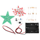 DIY Red/Green/Blue Light LED Flash Kit With Battery Box Pentagram Light Star Light Kit