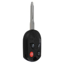 4 Buttons Car Keyless Entry Remote Key Fob Uncut Blade For Ford Focus