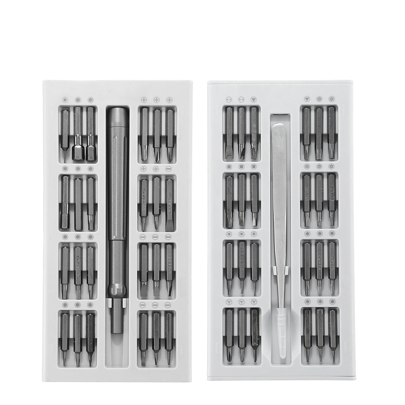50 In 1 Multi-Tool Precision Magnetic Screwdriver Tweezer Repair Screw Driver DIY Repair Alloy Case