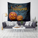 Loskii LWG5 Halloween Tapestry Pumpkin Print Hanging Tapestry Wall Art Home Decor Halloween Decorations For Home