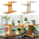 Retro Desktop Flower Stand Chic Indoor Garden Plant Holder Display Planter Rack Home Decorations